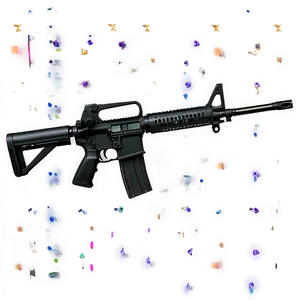 M16 Rifle On White Background Png 77 PNG image