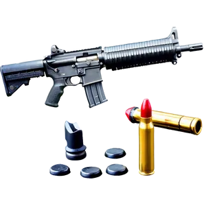 M16 Rifle With Bullet PNG Cbc50
