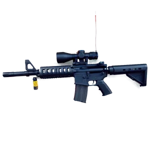M16 Rifle With Scope PNG 33