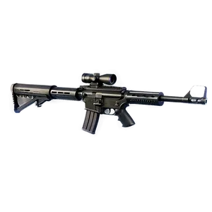 M16 Rifle With Scope PNG Oyo14