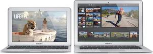 Mac Book Air Dual Display Setup PNG