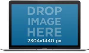 Mac Book Placeholder Template PNG