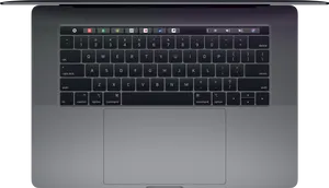 Mac Book Pro Keyboard Top View