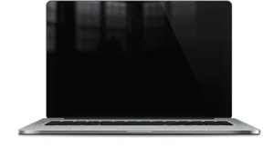 Mac Book Pro Silver Front View