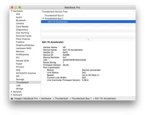 Mac Book Pro Thunderbolt Device Details PNG image