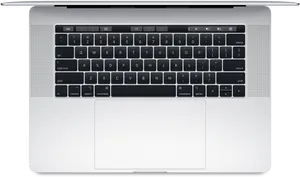 Mac Book Pro Top View Keyboardand Trackpad PNG image