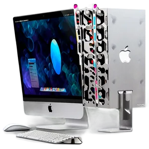 Mac Desktop Setup With Accessories Png 06272024 PNG image