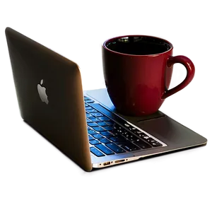 Macbook And Coffee PNG 05062024 PNG