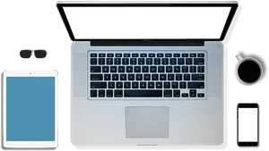 Macbook Pro Workspace Setup PNG image