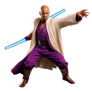 Mace Windu Action Pose Png 06242024 PNG image