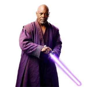 Mace Windu Fan Art PNG 06242024