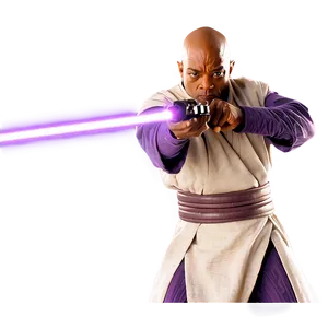 Mace Windu Movie Scene Png 40 PNG image