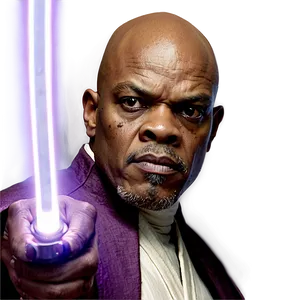 Mace Windu Portrait Art Png 06242024 PNG image