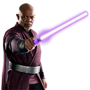 Mace Windu Portrait Art Png 8 PNG image