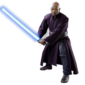 Mace Windu Saber Technique PNG 59