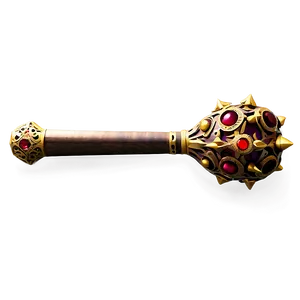 Mace With Jewels Png 46 PNG image