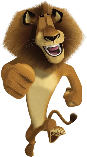 Madagascar Lion Character PNG image