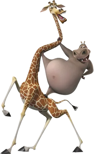 Madagascar Movie Characters Frolic PNG image