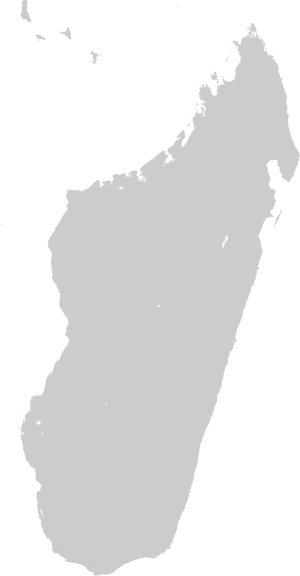 Madagascar Outline Map PNG image