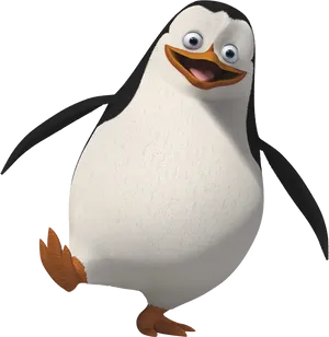 Madagascar Penguin Smiling PNG image
