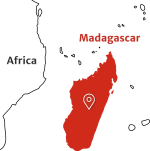 Madagascarand Africa Map PNG image