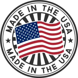 Madein U S A Flag Emblem