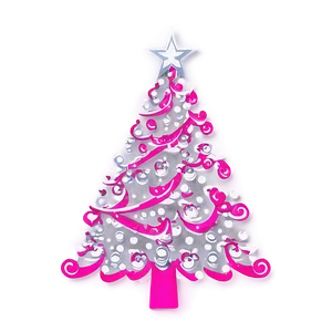 Magenta Pink Christmas Tree PNG Wfu63 PNG