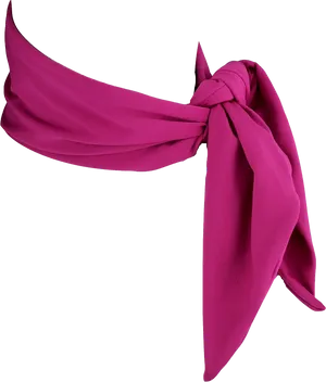 Magenta Scarf Knotted PNG image