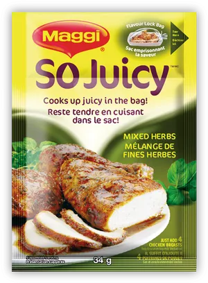 Maggi So Juicy Mixed Herbs Packet PNG image