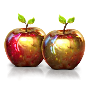 Magic Golden Apple PNG 17