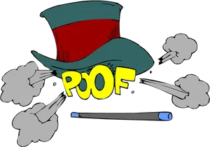 Magic Hat Poof Clipart PNG image