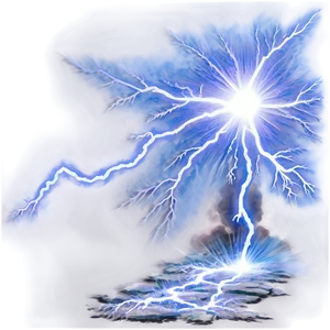 Magic Lightning Strike Png 06272024 PNG image