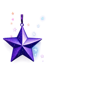 Magic Purple Star Decoration Png 06252024 PNG image