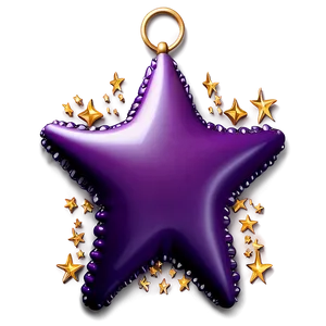 Magic Purple Star Decoration PNG 72 PNG