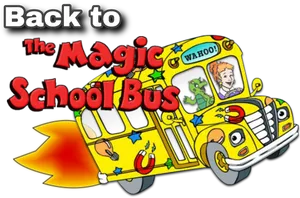 Magic School Bus Animated Graphic PNG image