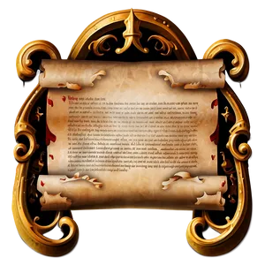 Magic Spell Scroll Paper PNG Ebn62 PNG