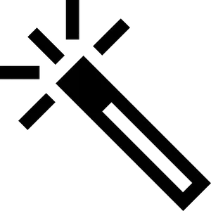 Magic Wand Icon Silhouette PNG