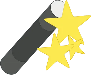 Magic Wandwith Stars PNG