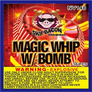 Magic Whip With Bomb Firecracker Packaging PNG image