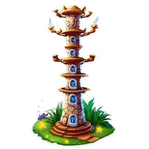 Magic Wizard Tower PNG Cio