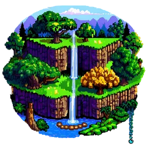 Magical 16 Bit Game Worlds Png 5 PNG image