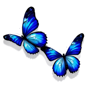 Magical Blue Butterflies Png 06132024 PNG image