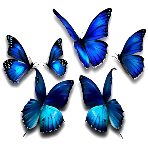 Magical Blue Butterflies Png 99 PNG image