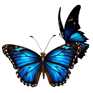 Magical Blue Butterfly Png Adt86 PNG image