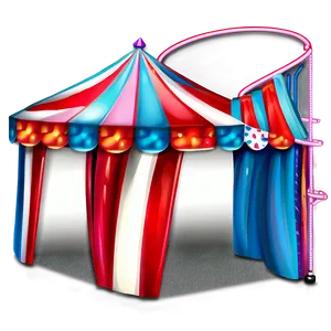 Magical Carnival Tent Setup PNG Ktf PNG