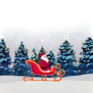 Magical Christmas Eve Sleigh Ride Png 06252024 PNG image