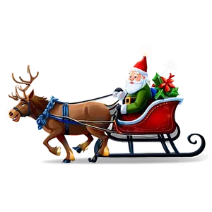 Magical Christmas Sleigh Ride Png Toq86 PNG image