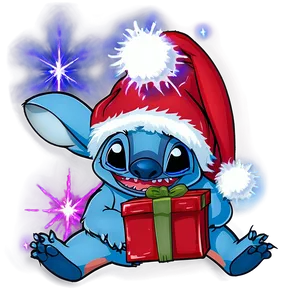 Magical Christmas With Stitch Png Ptn7 PNG image