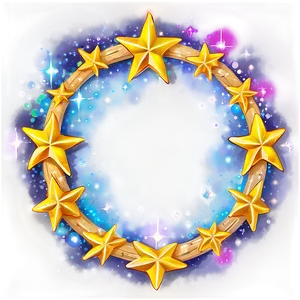 Magical Circle Of Stars Png 06262024 PNG image