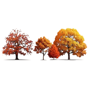 Magical Fall Trees Landscape PNG 7 PNG